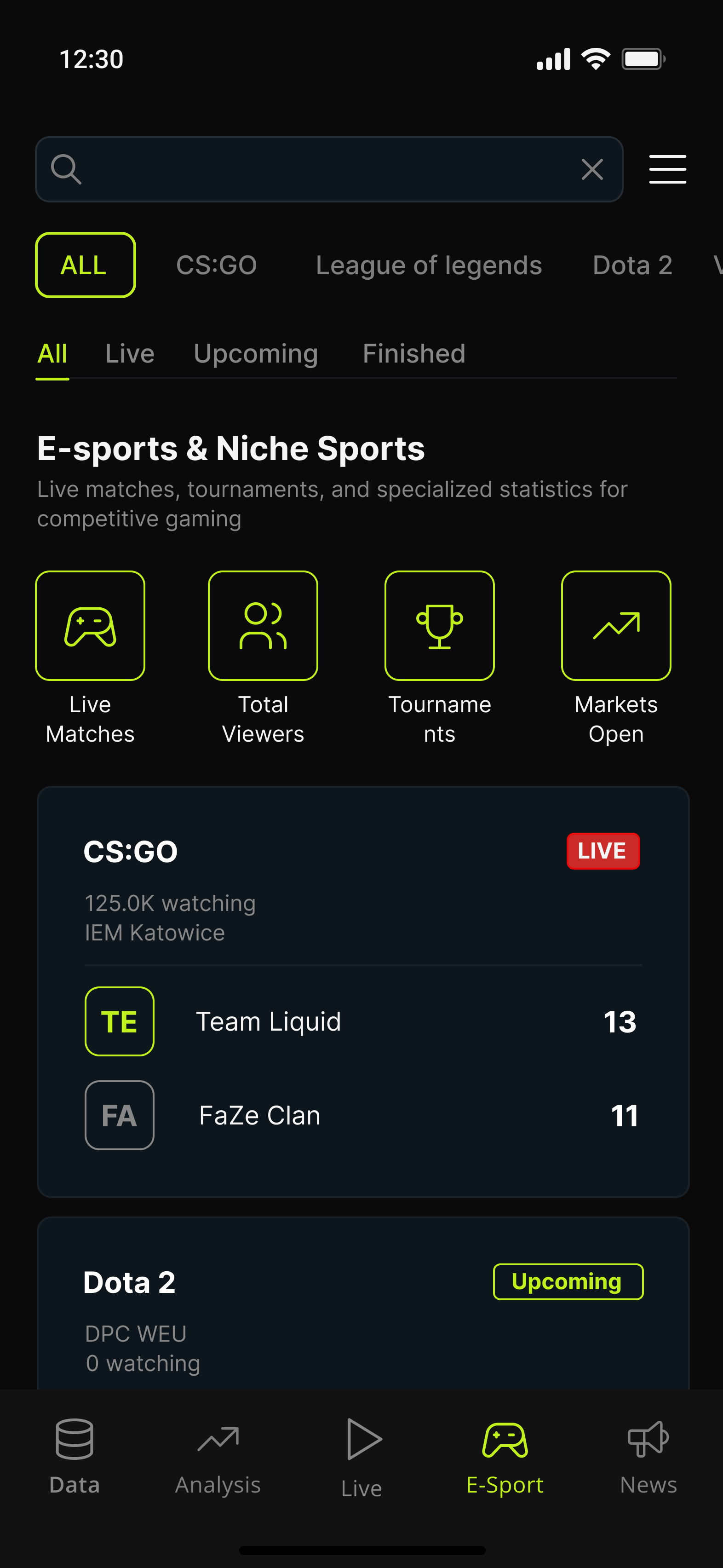 Data Edge — E-Sports